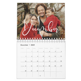 Moderne Kalligraphie-Familie Foto 2026 Kalender