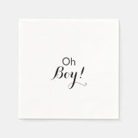 Moderne Kalligraphie-Formal Oh Junge Babydusche