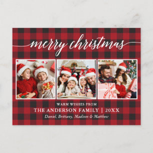 Moderne Kalligraphie Frohe Weihnachten 3 Foto Kari Postkarte