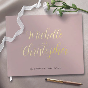 Moderne Kalligraphie für die Hochzeit von Braut un Gästebuch