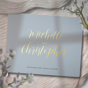 Moderne Kalligraphie für die Hochzeit von Braut un Gästebuch