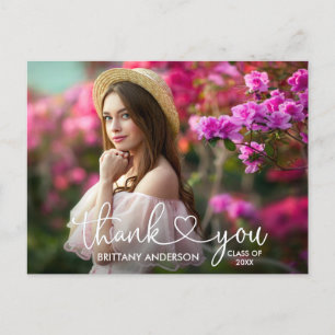 Moderne Kalligraphie Herzstück Abschluss Vielen Da Postkarte