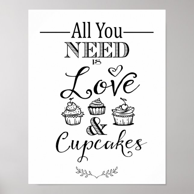Moderne Kalligraphie Hochzeitskasse - Cake-Schild Poster (Vorne)