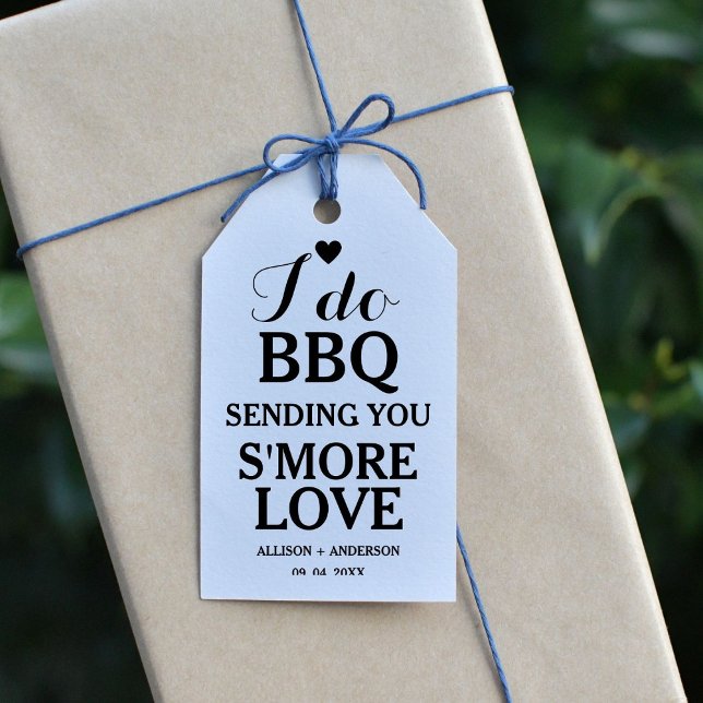 Moderne Kalligraphie i do Grillen Brautparty Geschenkanhänger (Von Creator hochgeladen)