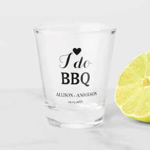 Moderne Kalligraphie i do Grillen Brautparty Schnapsglas