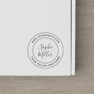 Moderne Kalligraphie Ihren Firmennamen hinzufügen Gummistempel