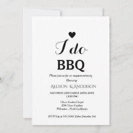 Moderne Kalligraphie in Grillen Einladung