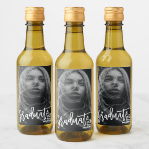 Moderne Kalligraphie Minimal Vollständiges Foto Gr Weinetikett