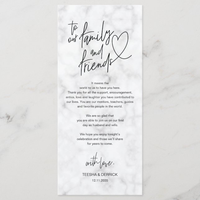 Moderne Kalligraphie Platz Einstellung Danke Karte (Vorderseite)