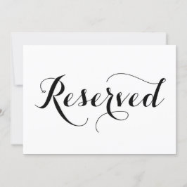 Moderne Kalligraphie | Reservierte Hochzeitskarte