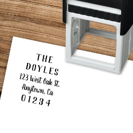 Moderne Kalligraphie | RÜCKSENDEADRESSE Permastempel