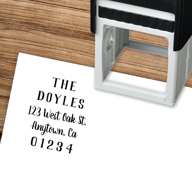 Moderne Kalligraphie | RÜCKSENDEADRESSE Permastempel (Von Creator hochgeladen)