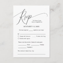 Moderne Kalligraphie, Schwarz, Hochzeitessen UAWG