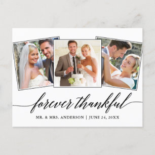 Moderne Kalligraphie Script 3 Foto für immer Dankb Postkarte