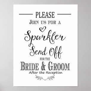 Moderne Kalligraphie Sparkler druckt ab Poster