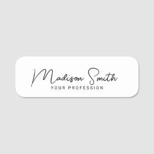 Moderne Kalligraphie Stilvolle Signatur Elegant Namensschild
