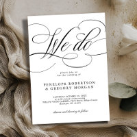 Moderne Kalligraphie Wir machen Schwarz-Weiß Hochz