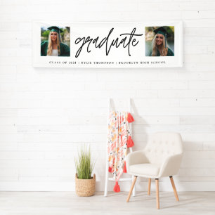 Moderne Kalligraphie Zwei Foto Abschluss Banner