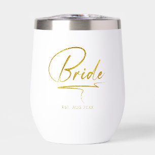 Moderne kalligraphische Bride Gold-ID1025