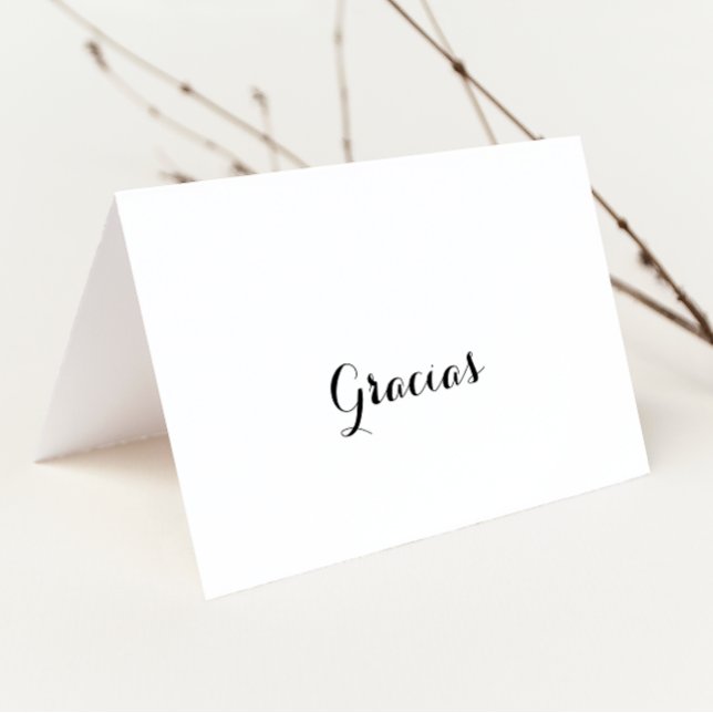 Moderne kalligraphische Faltkarte für Hochzeitskor Dankeskarte (Von Creator hochgeladen)