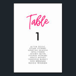 Moderne kalligraphische Hochzeitkarten Tischnummer<br><div class="desc">Wählen Sie dieses lustige und moderne kalligraphische Design für Ihre Hochzeitsarbeit: sauber,  einfach und trendig,  wird es Ihren Bedürfnissen entsprechen. Hintergrund- und Textfarben,  die auf Ihren Geschmack abgestimmt sind.</div>