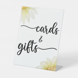 Moderne kalligraphische Hochzeitkarten und Geschen Sockelschild