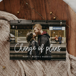 Moderne kalligraphische Hochzeitsplanung Ankündigung