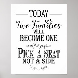 Moderne kalligraphische Hochzeitsplanung Poster