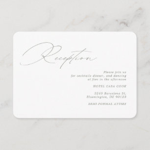 Moderne kalligraphische Hochzeitssaison Begleitkarte