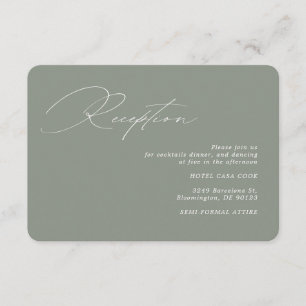 Moderne kalligraphische Hochzeitssaison Begleitkarte