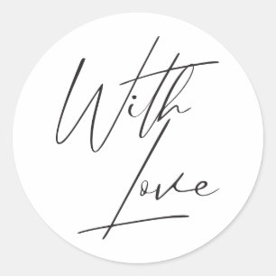 Moderne kalligraphische, kundenspezifische Colour  Runder Aufkleber