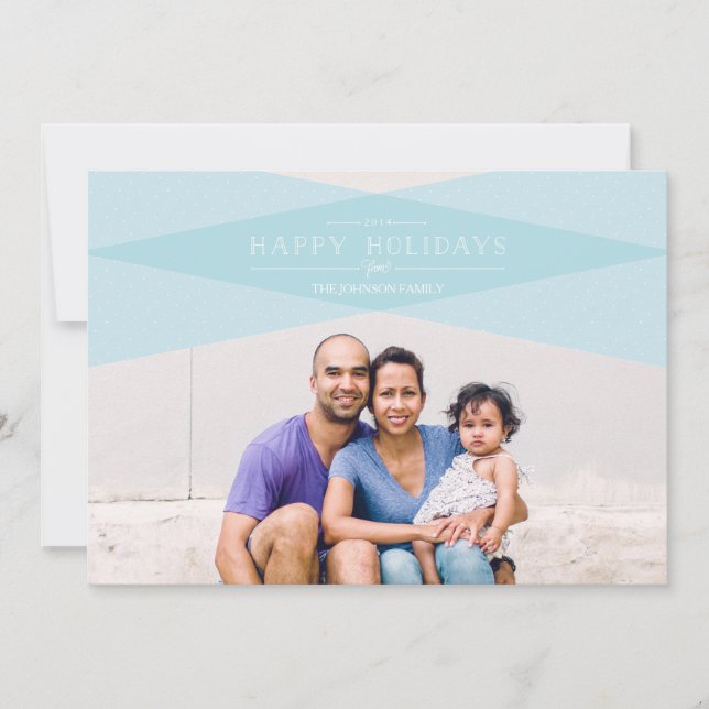 Moderne Karierte Ferienkarte Feiertagskarte (Vorderseite)