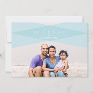 Moderne Karierte Ferienkarte Feiertagskarte