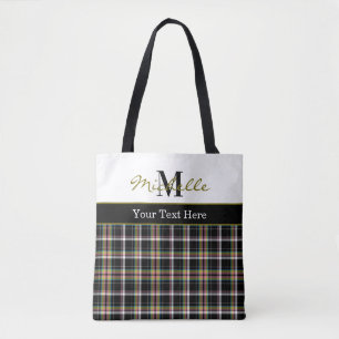 Moderne Karo-Tartan-Muster Olivgrün