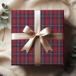 Moderne Karo-Weihnachtsgeschenke Geschenkpapier Set