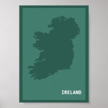 Moderne Karte von Irland / Éire | Irish Emerald Is