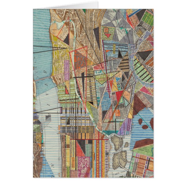 Moderne Karte von New York I (Vorne)