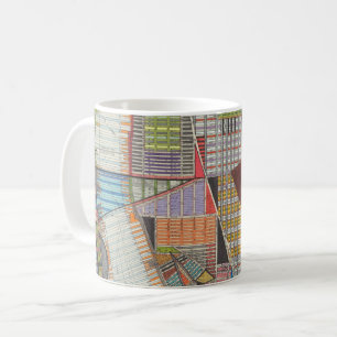 Moderne Karte von New York II Kaffeetasse