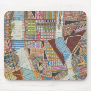 Moderne Karte von New York II Mousepad