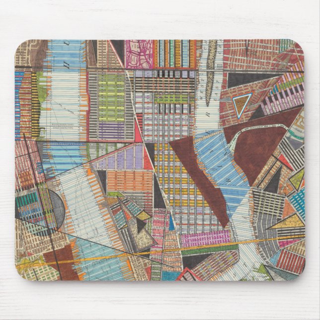 Moderne Karte von New York II Mousepad (Vorne)