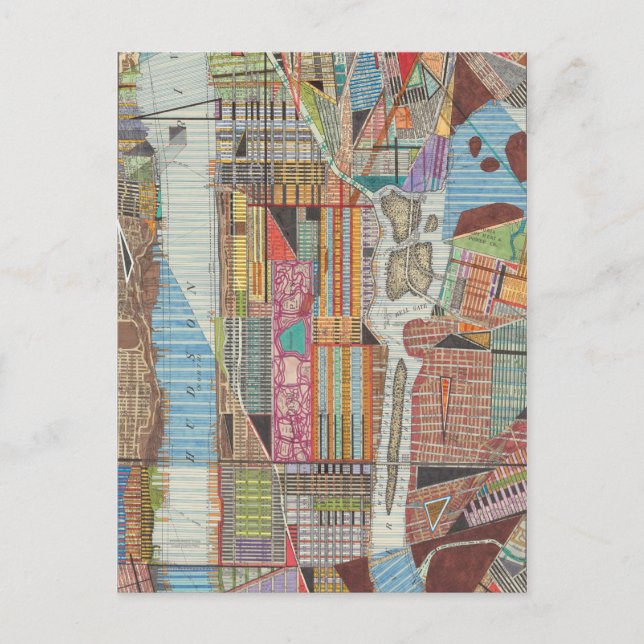 Moderne Karte von New York III (Vorderseite)