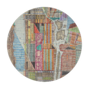 Moderne Karte von New York III Schneidebrett