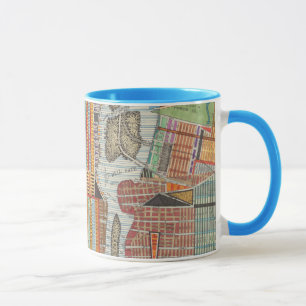 Moderne Karte von New York III Tasse