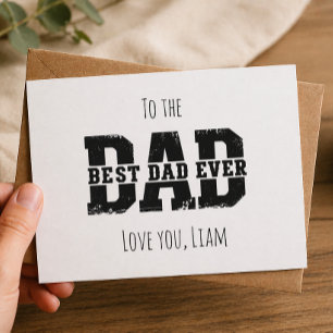 Moderne Karte zum Vatertag: Bester Vater überhaupt