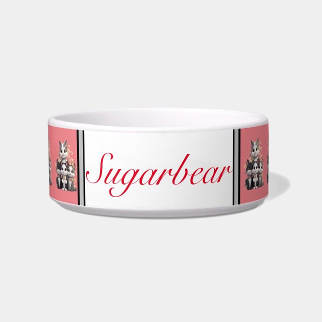 Moderne Katze anpassen Napf (Vorderseite)