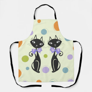 Moderne Katze aus dem Mittelalter Schürze