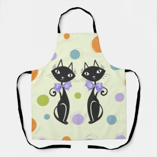 Moderne Katze aus dem Mittelalter Schürze