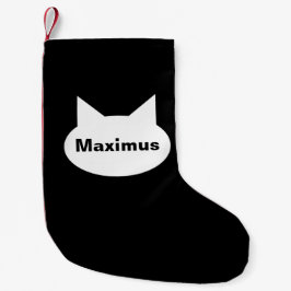 Moderne Katzen-personalisierter Haustier-Strumpf - Kleiner Weihnachtsstrumpf