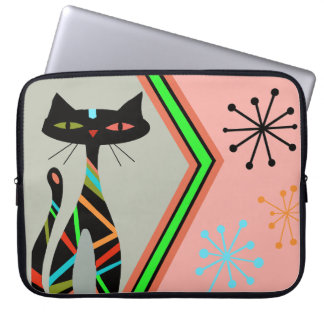 Moderne Katzenkunst Notebook-Hülle aus dem Mittela Laptopschutzhülle