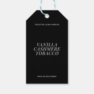 Moderne Kerze einfache Branding-Geschenkkarte Geschenkanhänger